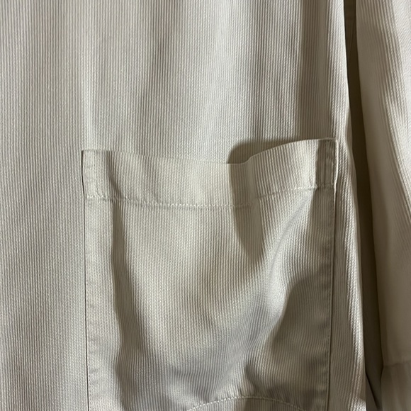 100%silk shirt button down short sleeve B2 - Picture 3 of 5